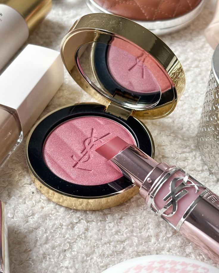 YSL make me blush 44 Nude Lavalliere + Loveshine Lip Oil Stick