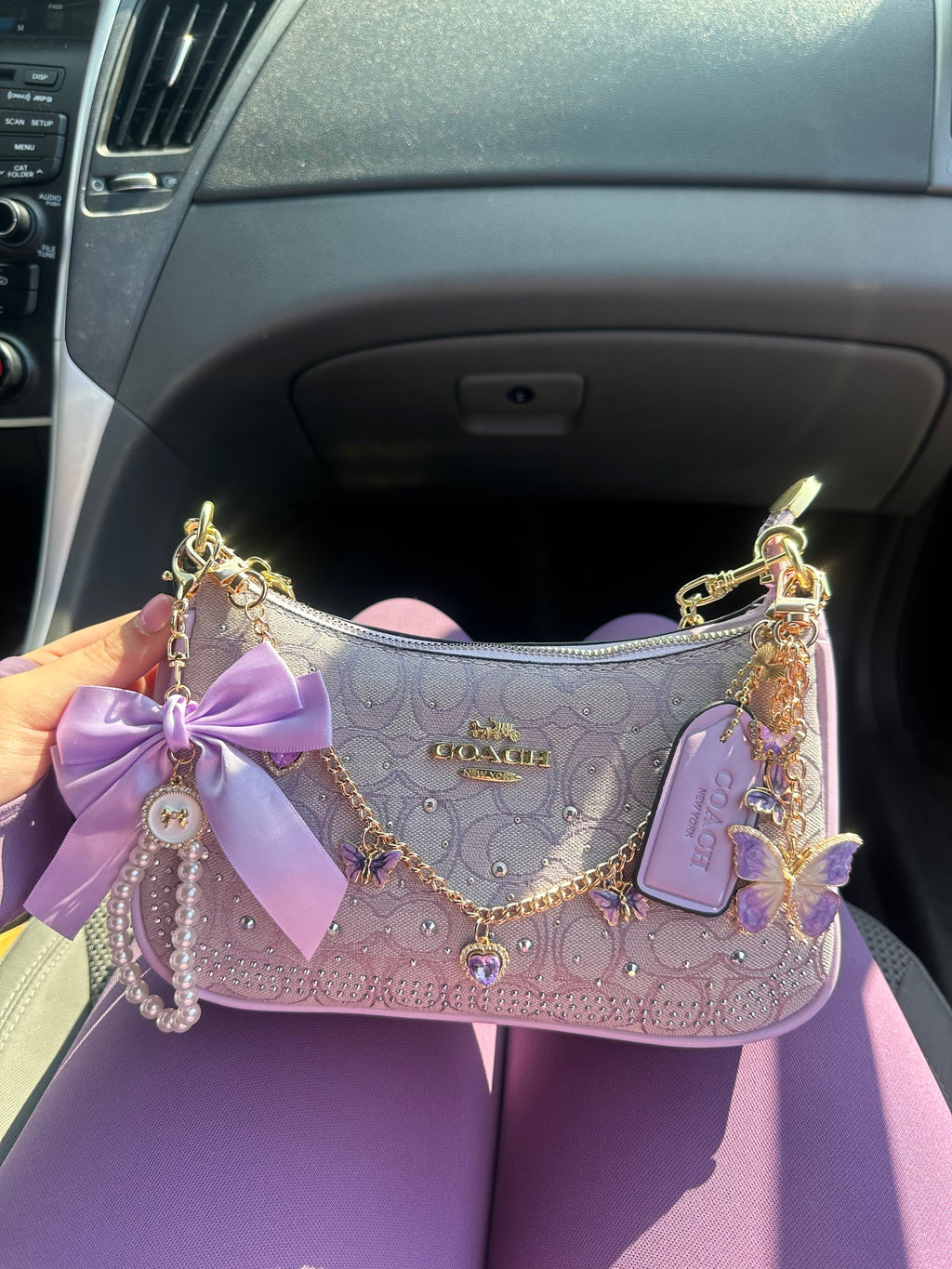 Coach Purple Crystal Teri Bag 💜🦄