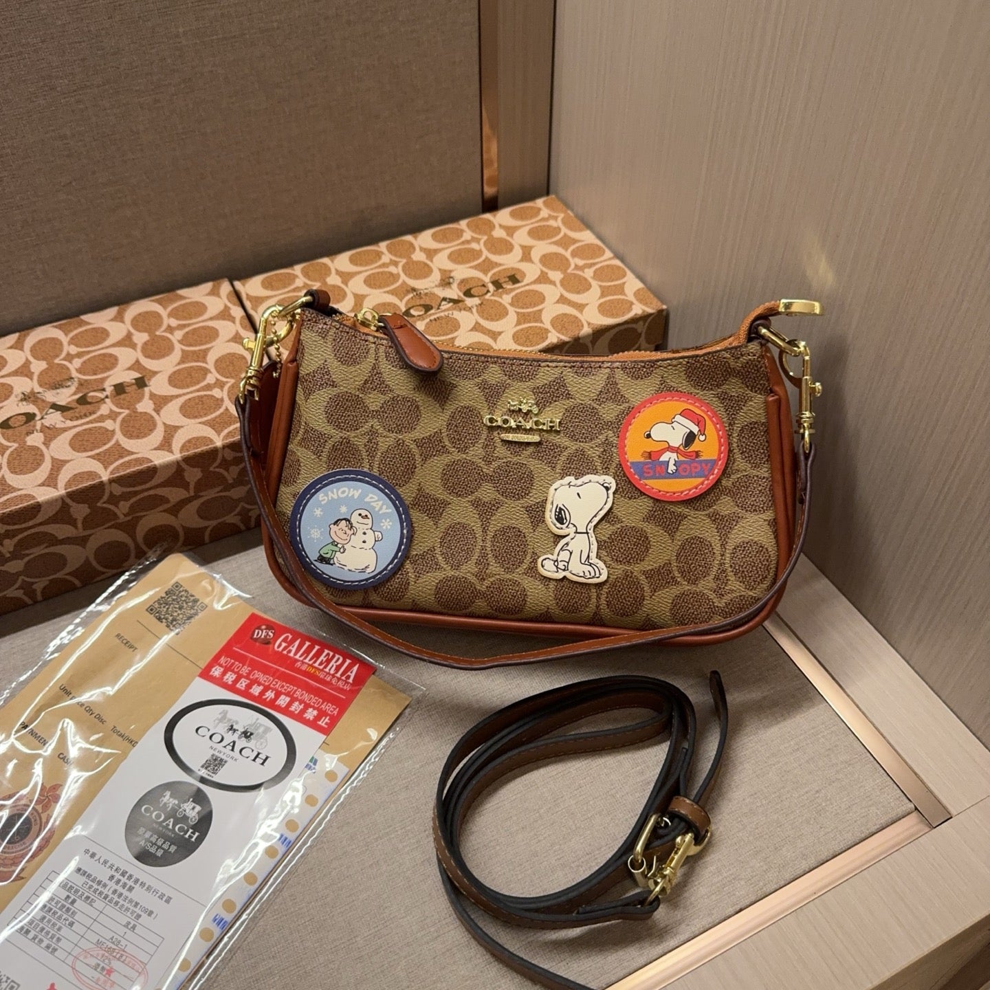 Coach Teri Bag Snoopy Edition