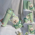 Starbucks Mint Green Stainless Steel Tumbler with Bearista Doll Keychain 💚🫶🏻😭