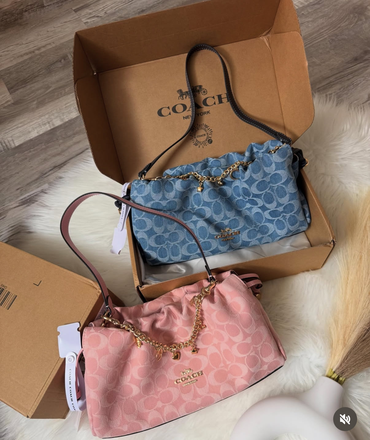 Coach Faye Denim Bag
