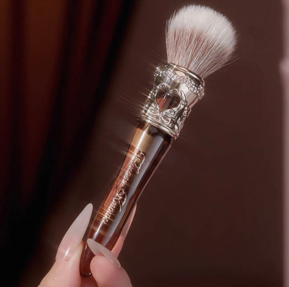Forever Knows Glass Sweetie Bear Rounded Blush Brush