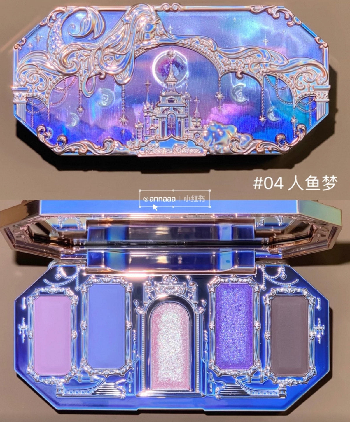 Forever Knows RARE Moonlight Mermaid Five Colour Jewellery Eyeshadow Palette