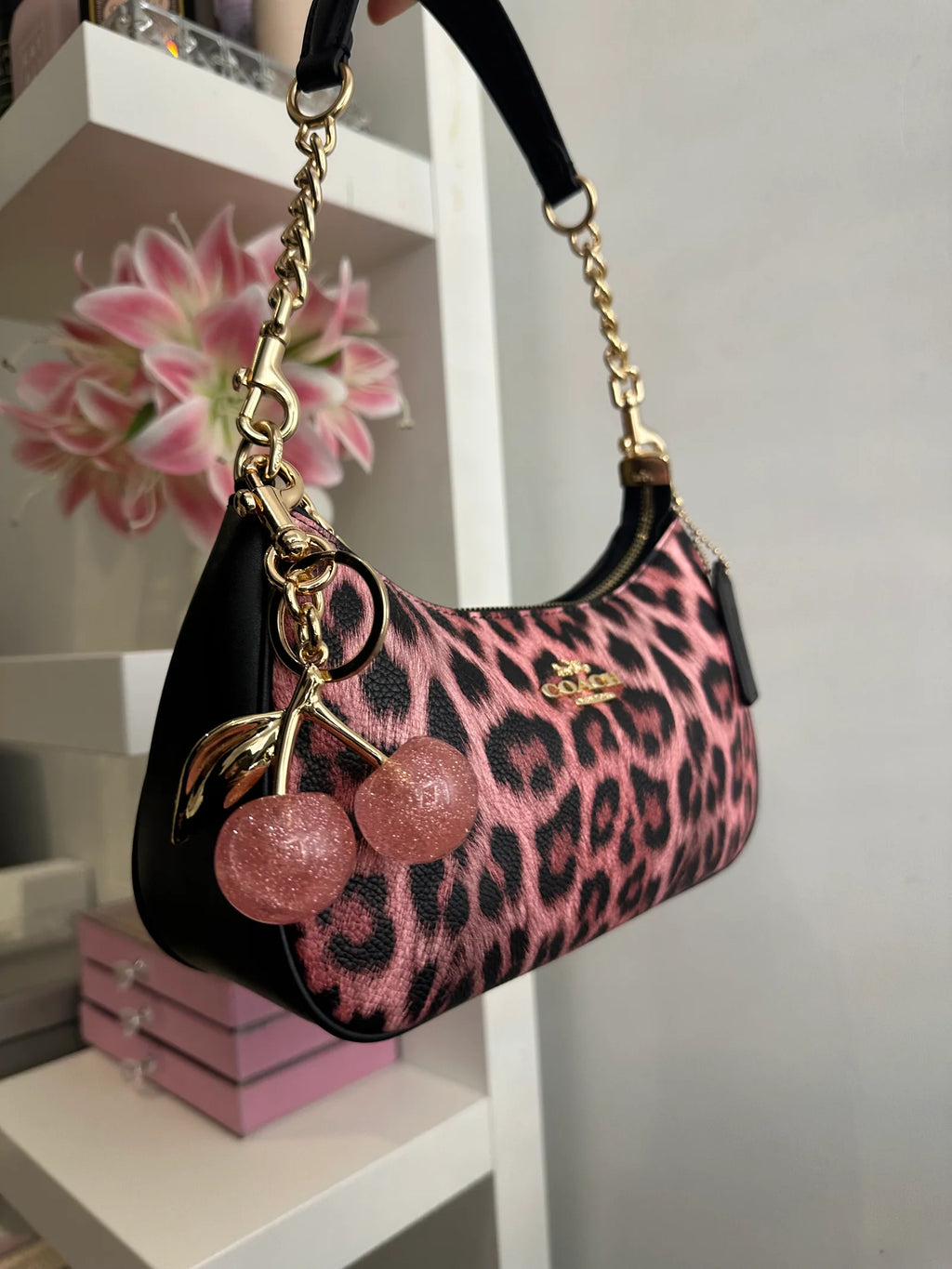 Coach Pink Leopard Teri Bag 🩷🐆