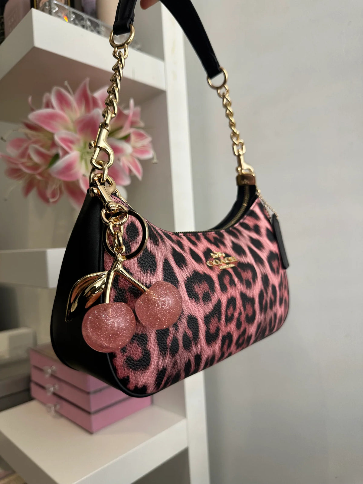 Coach Pink Leopard Teri Bag 🩷🐆