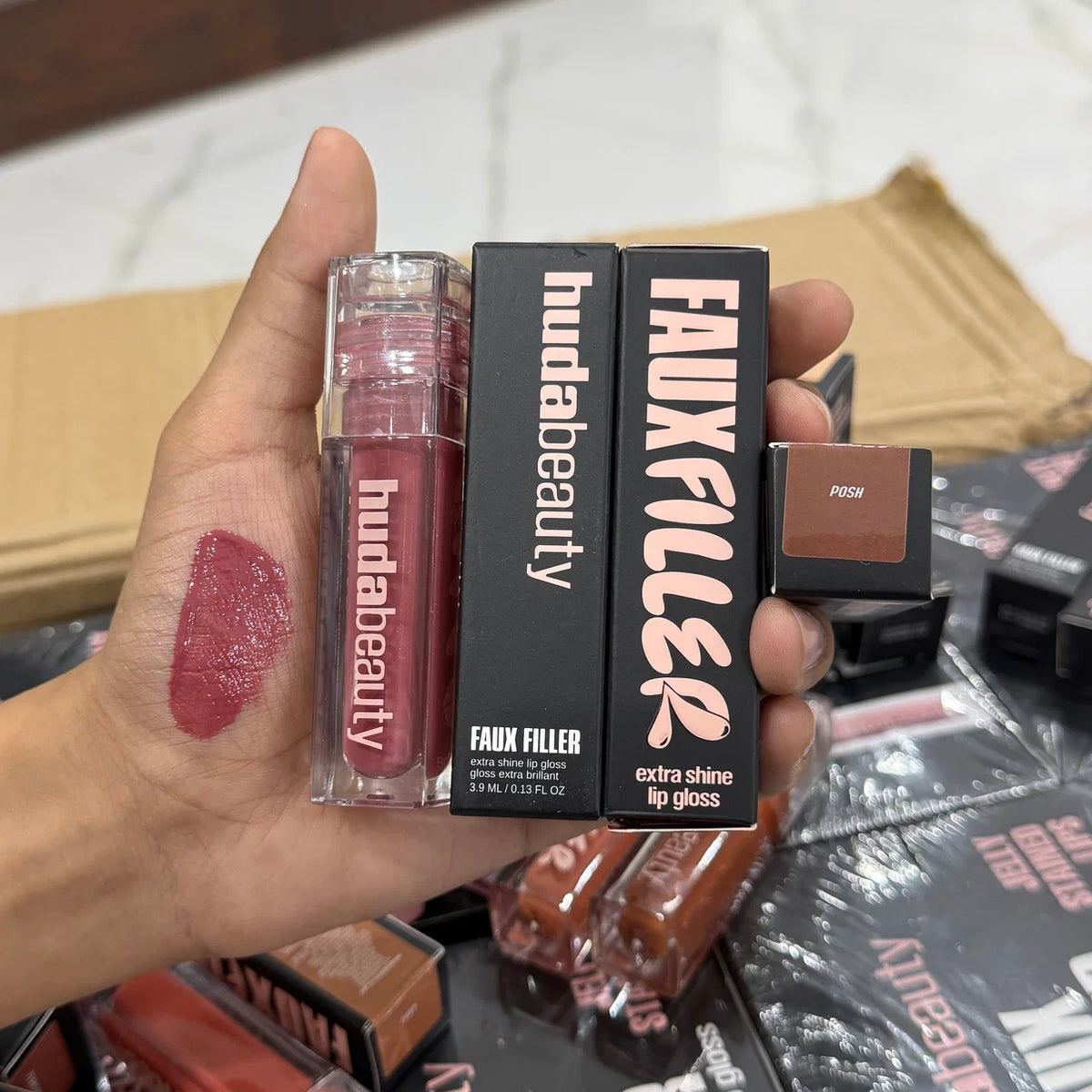Huda Beauty Faux Filler lip gloss