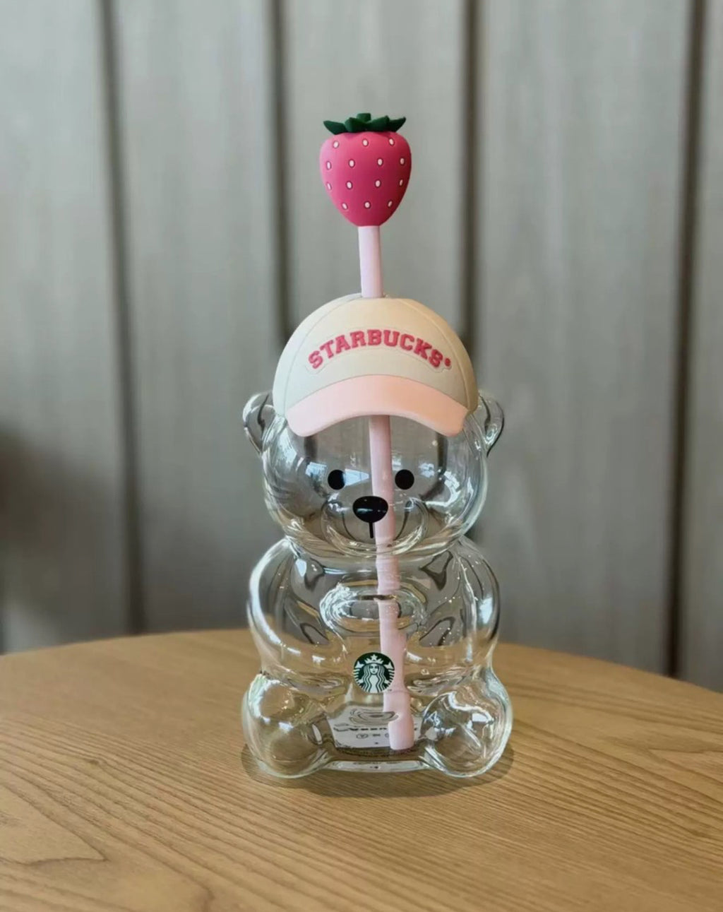 Starbucks Bearista with Strawberry Topper🍓🧸