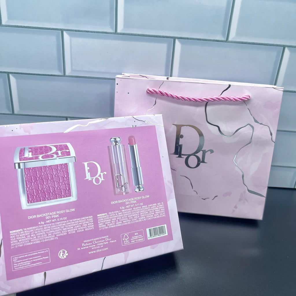 Dior Backstage Rosy Glow Duo / Gift Set (Shade: 001 Pink)