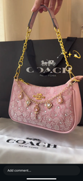 Coach Crystal Pink Teri Bag 💖
