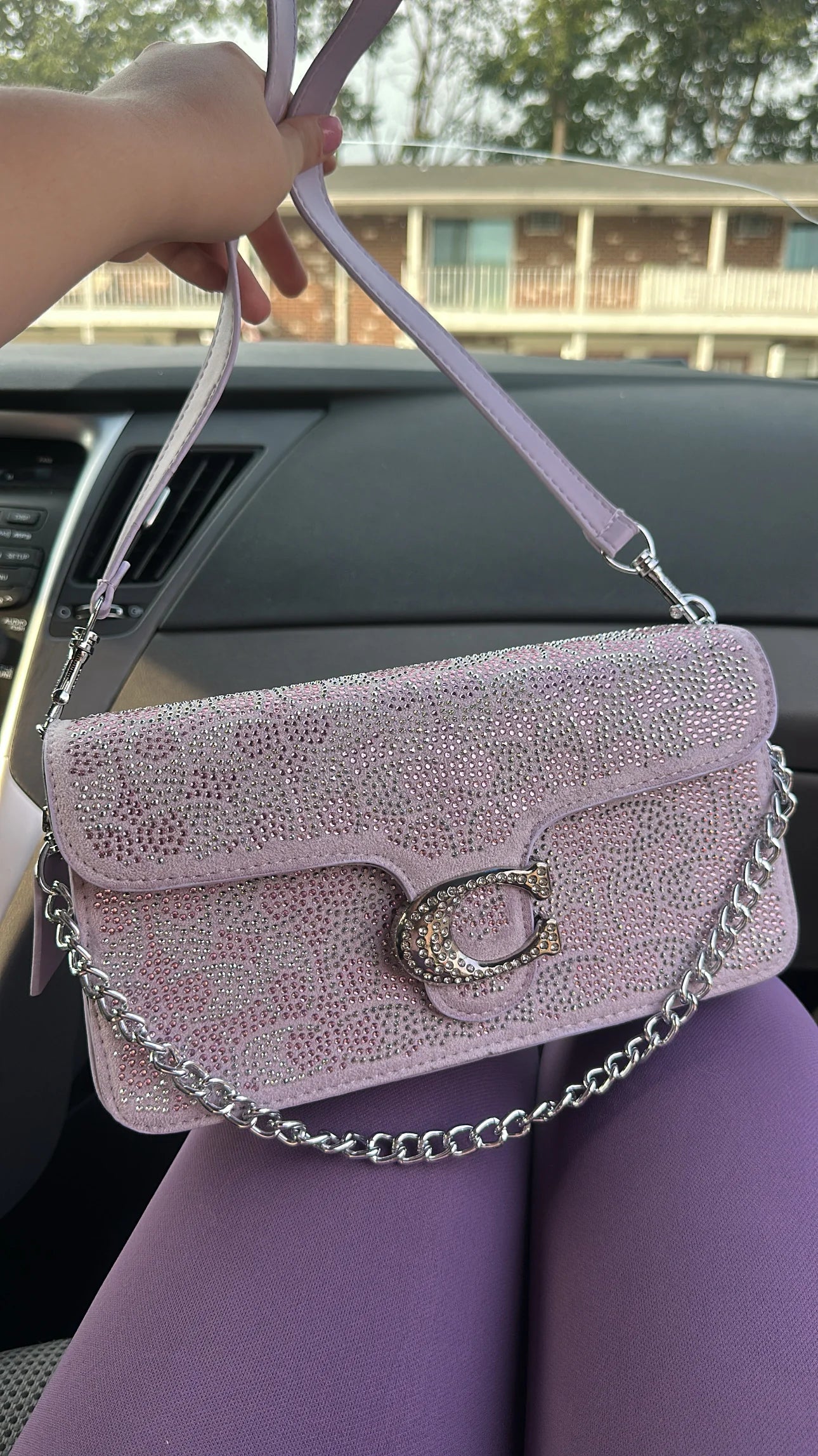 Coach Crystal Purple Tabby Bag ✨💜