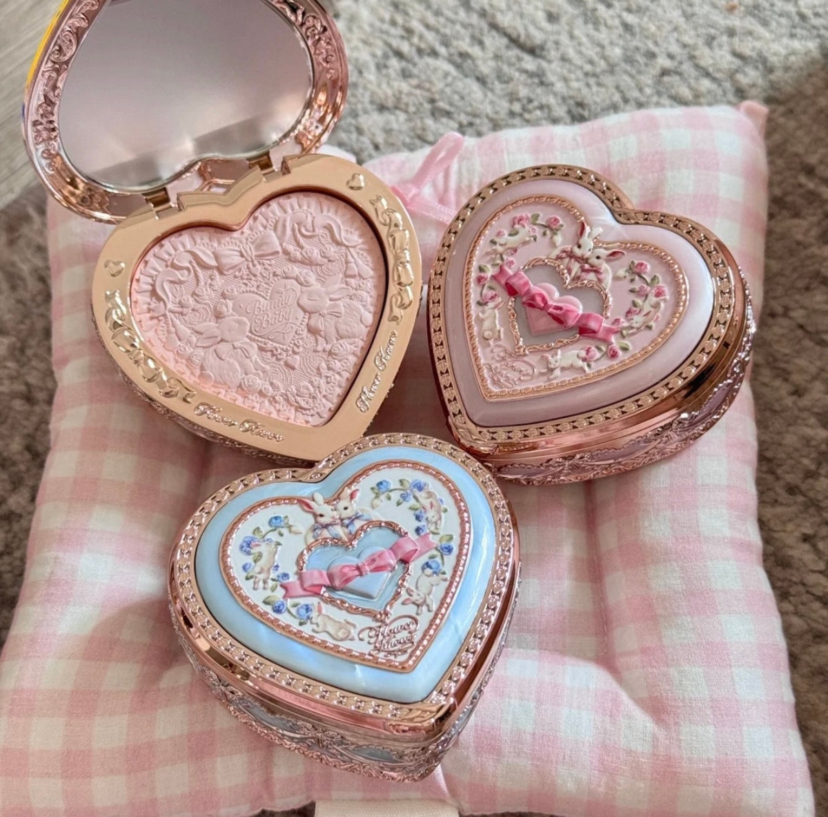 Forever Knows Bunny Garden Embossed Blush