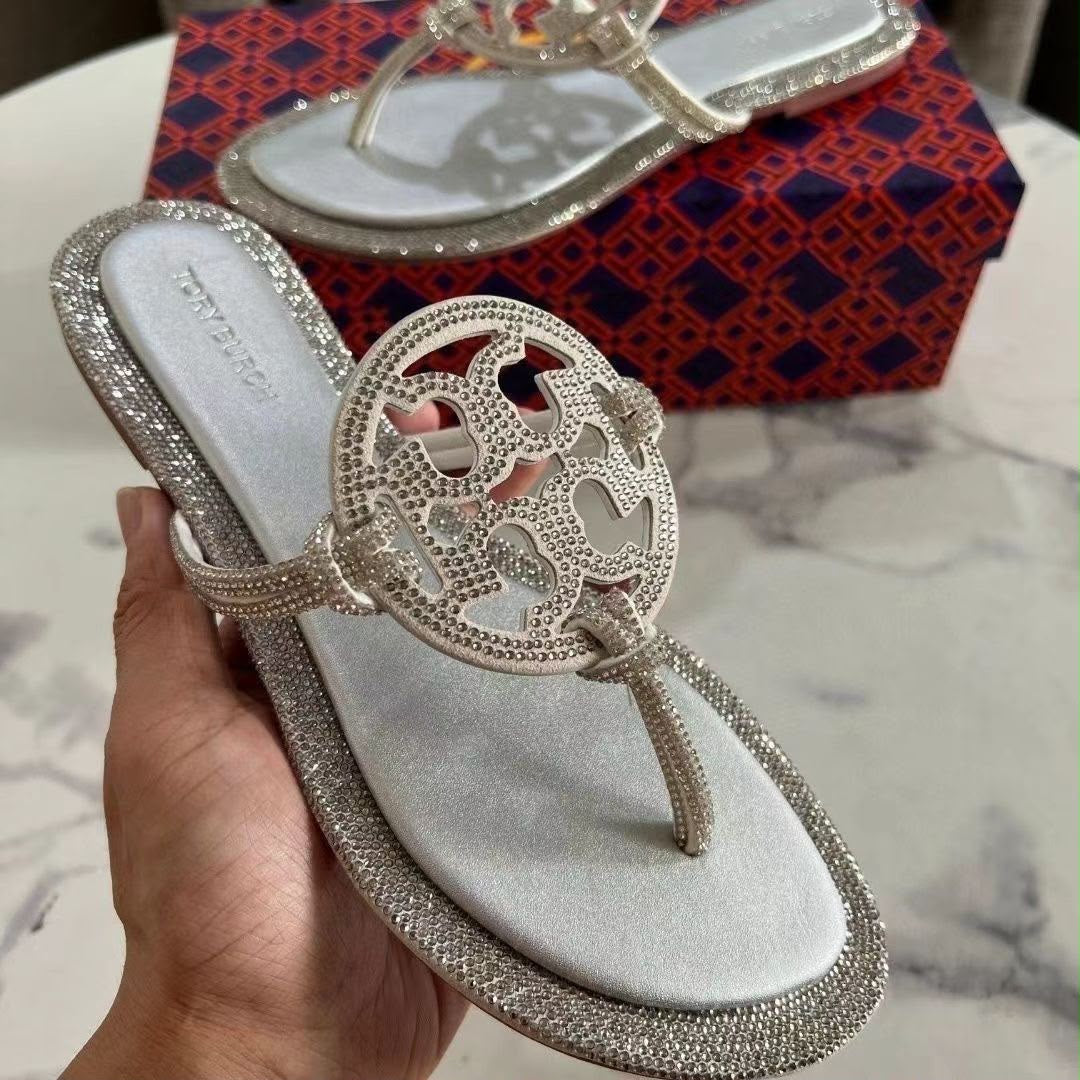Tory Sparkly Sandals 🤍
