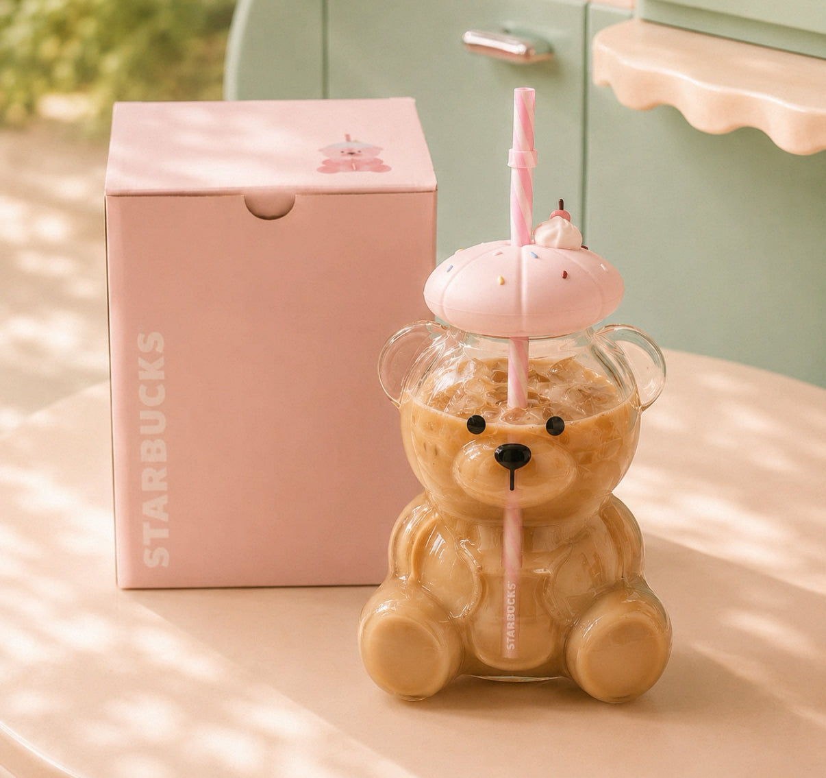 Starbucks Pink Drink China Exclusive Bearista Bear Cup 💘🧸