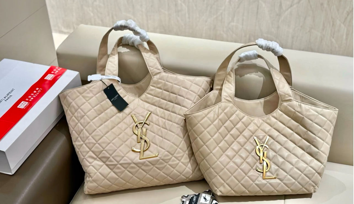 YSL ICare Lambskin Tote Bag