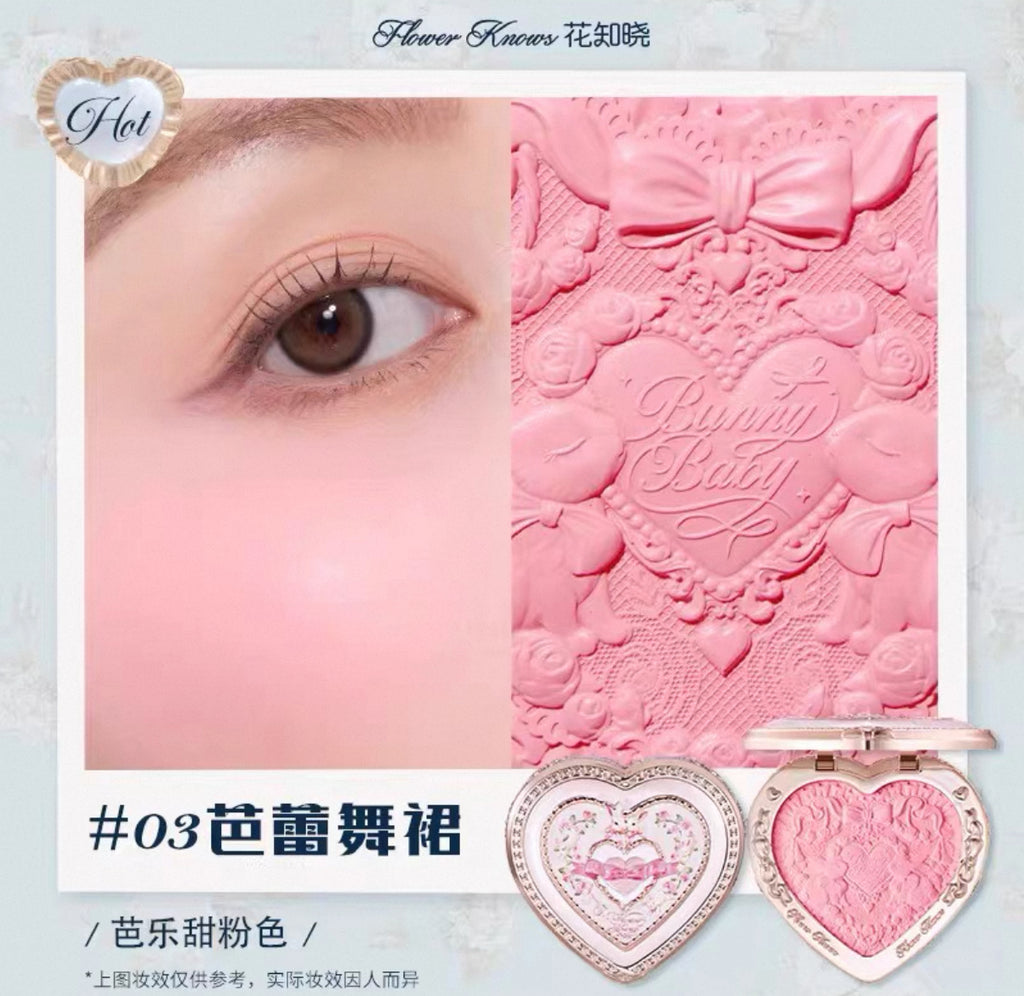 Forever Knows Bunny Garden Embossed Blush