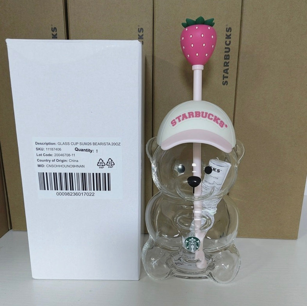 Starbucks Bearista with Strawberry Topper🍓🧸